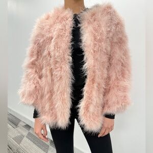 Yves Salomon Blush Teddy Jacket